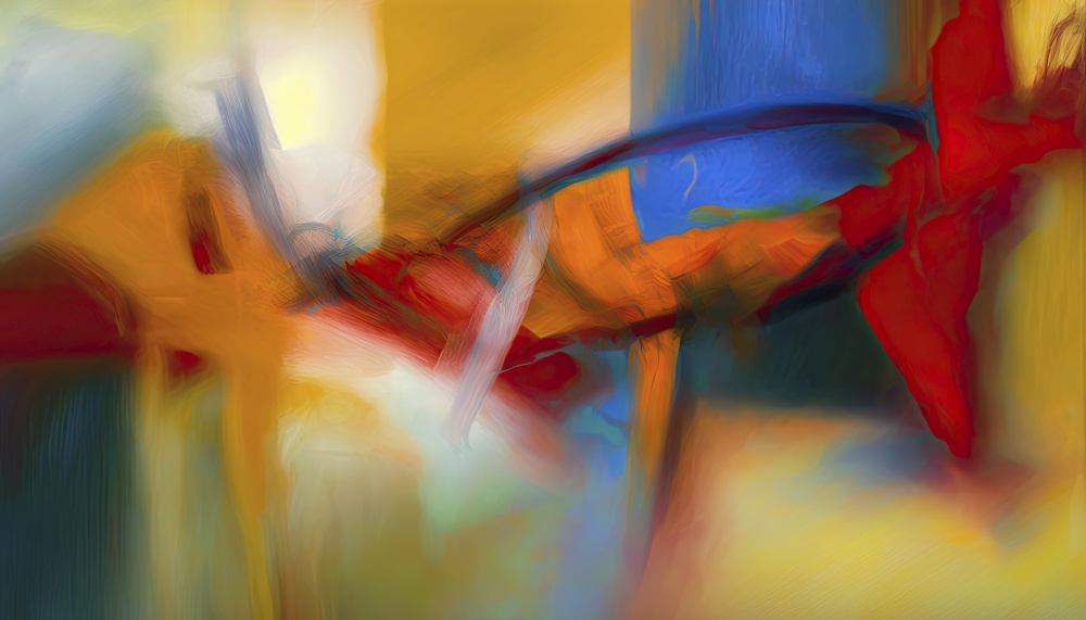 Stunning generative Ai illustration of abstract surrealism artwork with bright vibrant colours