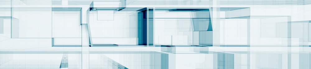 Transparent technology panorama. Futuristic concept 3d rendering. Transparent technology 3d rendering