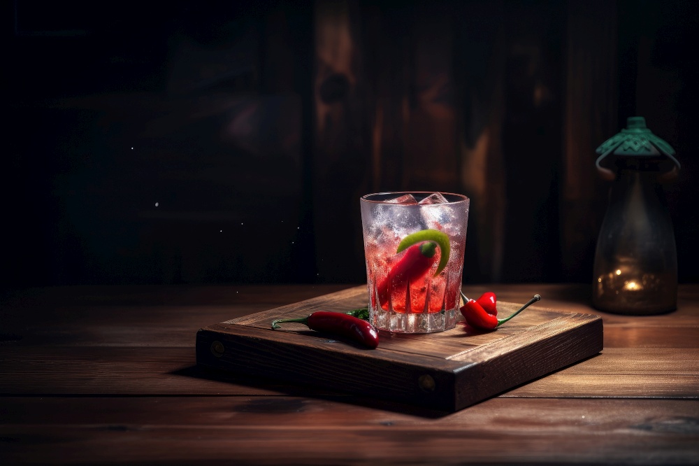 Alcoholic drink Illustration Generative AI