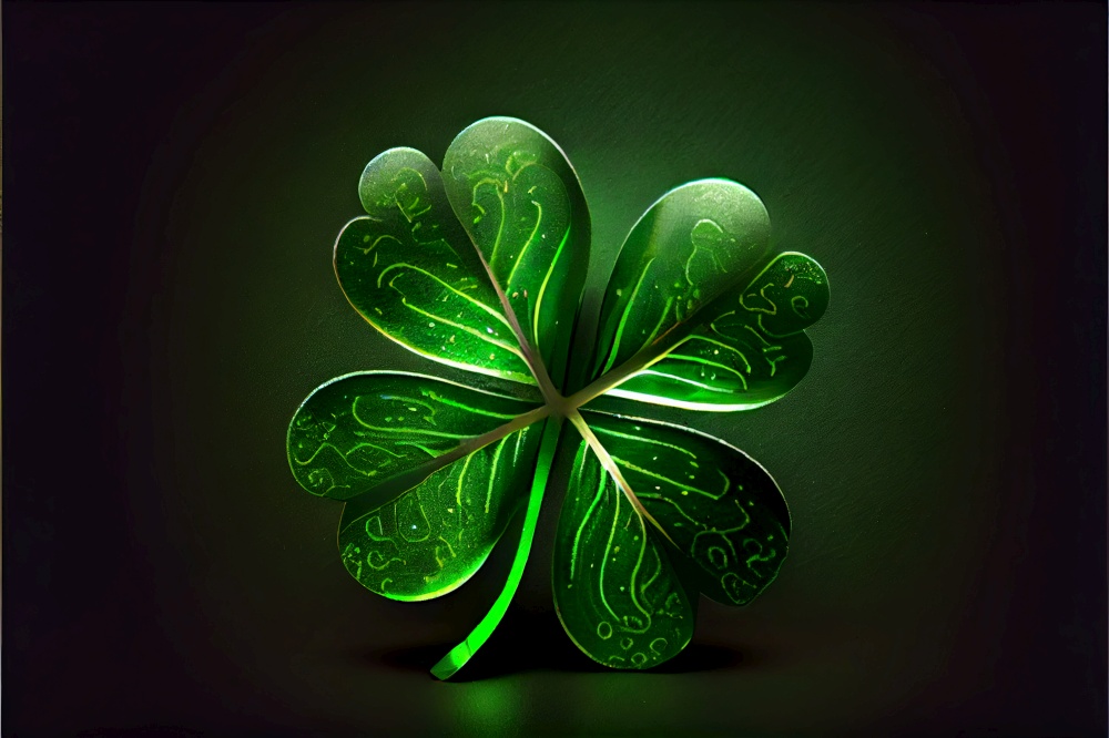 St Patricks Day background with shamrock clover. St Patricks Day