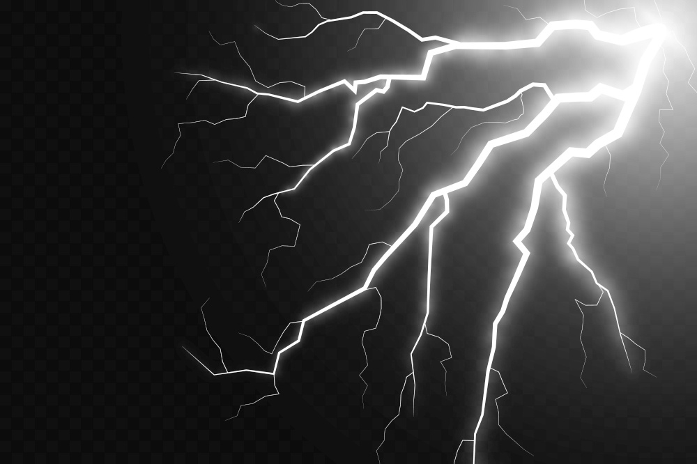 Set of lightning magical and bright light effect. Thunderstorm with lightning and clouds. Vector illustration. Discharge electrical current. Charge current. natural phenomena. Set of lightning magical and bright light effect. Thunderstorm with lightning and clouds. Vector illustration. Discharge electrical current. Charge current. natural phenomena.