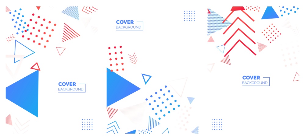Modern abstract covers set. minimal covers design. Colorful geometric background. vector illustration. Vector Illustration