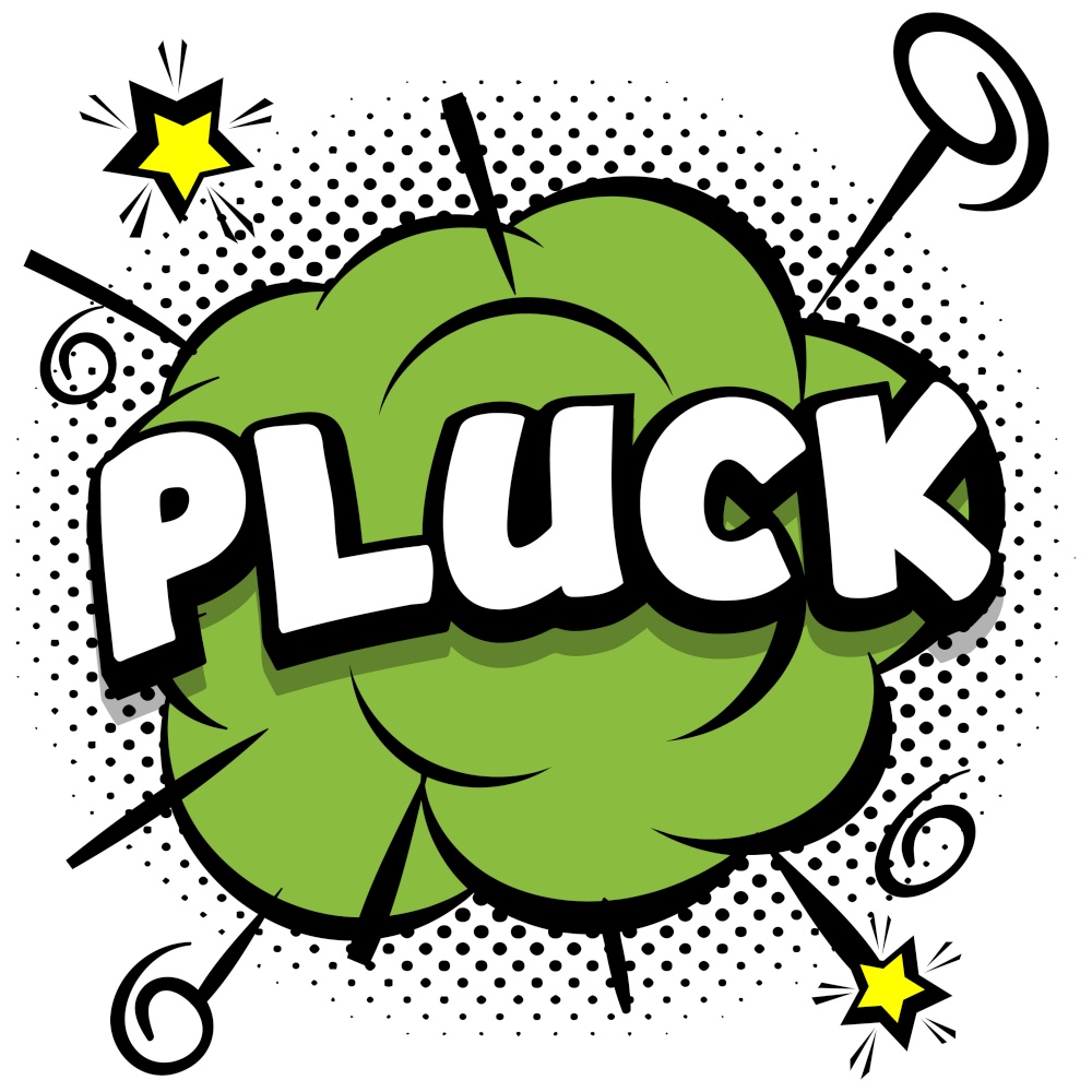 pluck Comic bright template with speech bubbles on colorful frames Vector Illustration