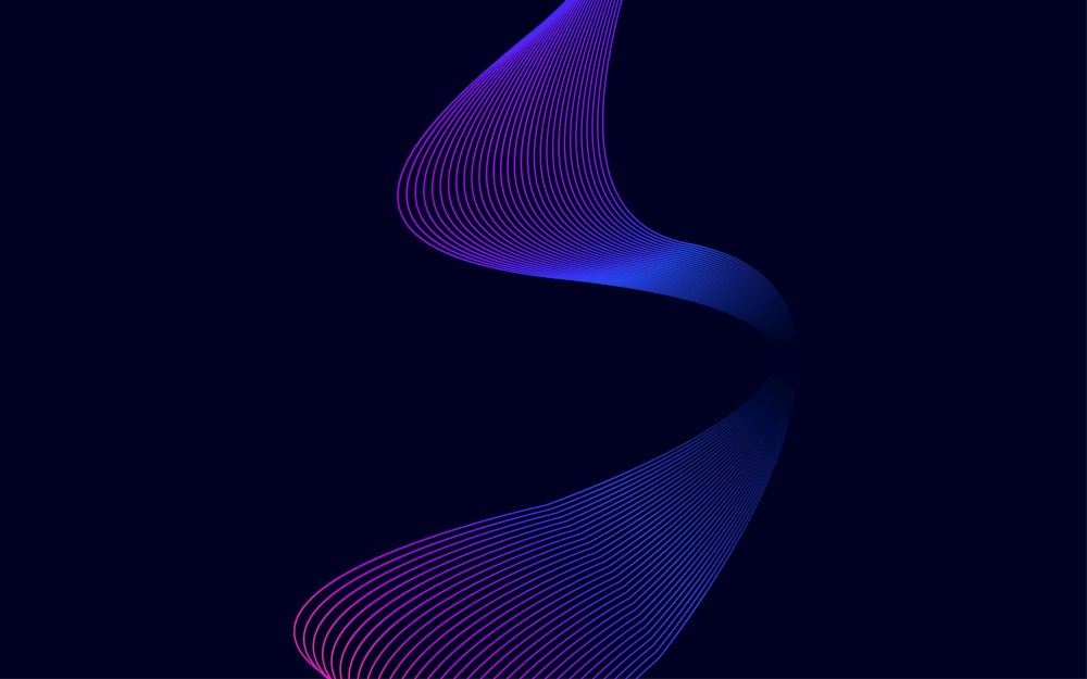 Stylish blue wavy lines abstract background design Vector Illustration