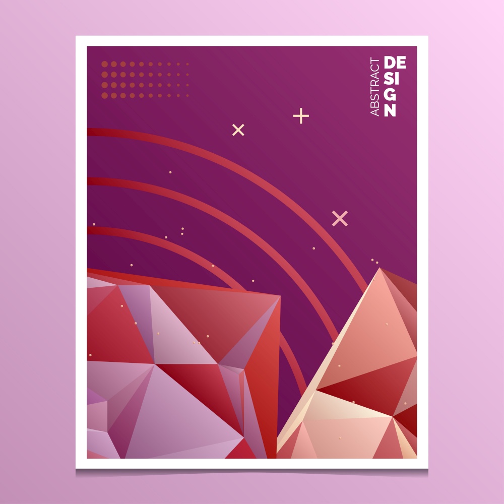 Flyer. Brochure Design Templates. Geometric Triangular Abstract Modern Backgrounds. Mobile Technologies. Applications and Online Services Infographic Concept Vector Illustration