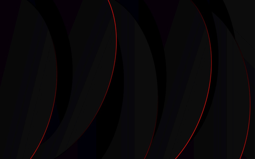 Abstract Red Circle on black background technology Vector Illustration
