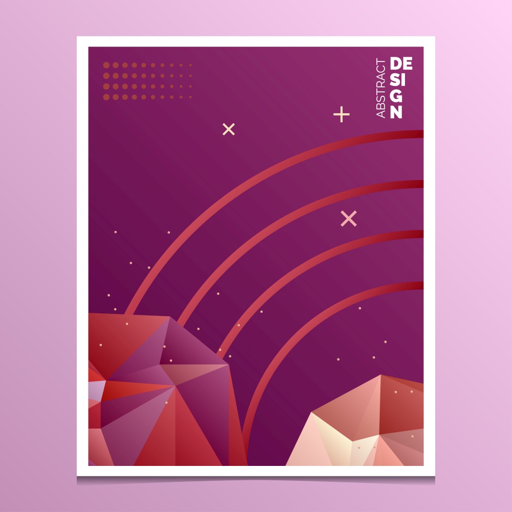 Flyer. Brochure Design Templates. Geometric Triangular Abstract Modern Backgrounds. Mobile Technologies. Applications and Online Services Infographic Concept Vector Illustration