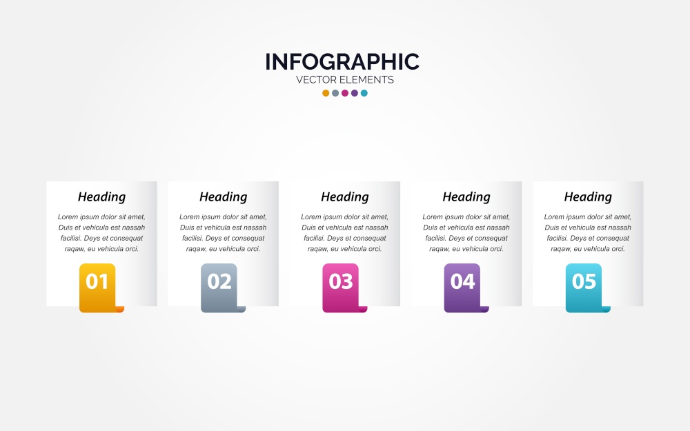 Vector Horizontal Infographic thin line design with icons and 5 options or steps. Horizontal Infographic for business concept. Can be used for presentations banner. workflow layout Vector Illustration