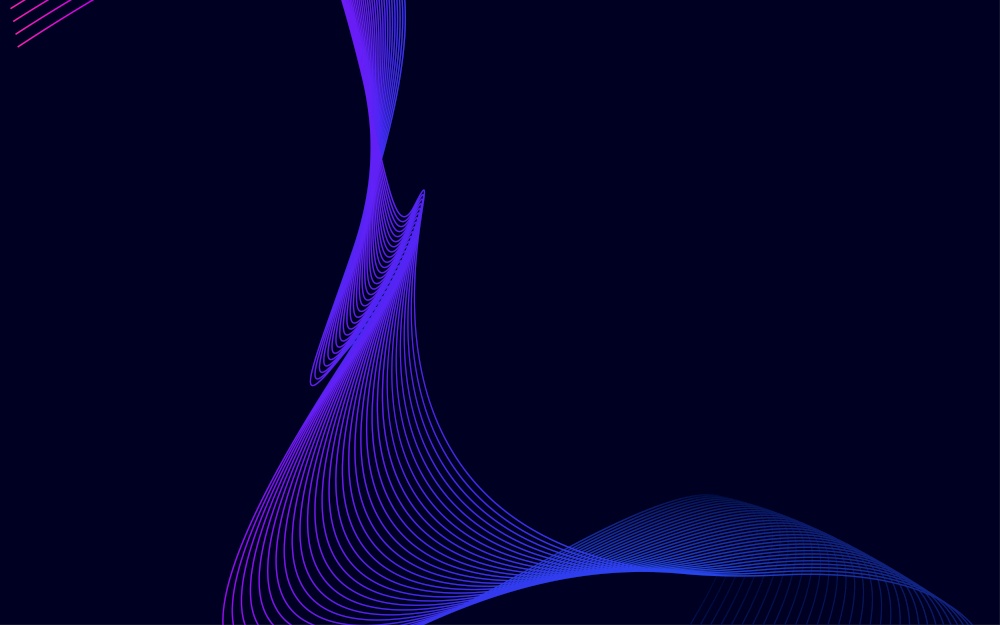 Wave of the blue colored lines. High resolution Vector Illustration