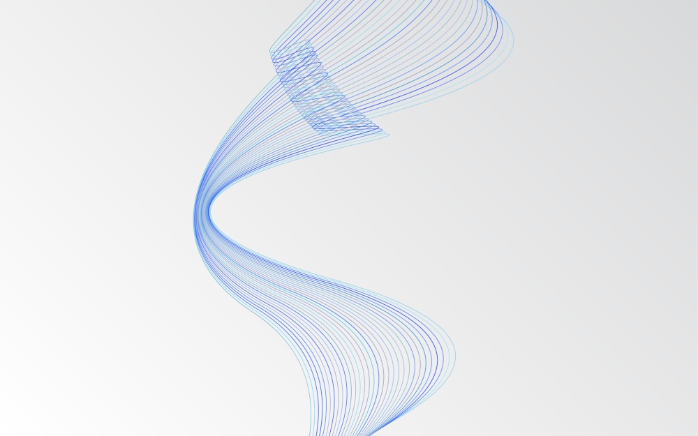 Abstract Blue wavy Lines background Vector Illustration