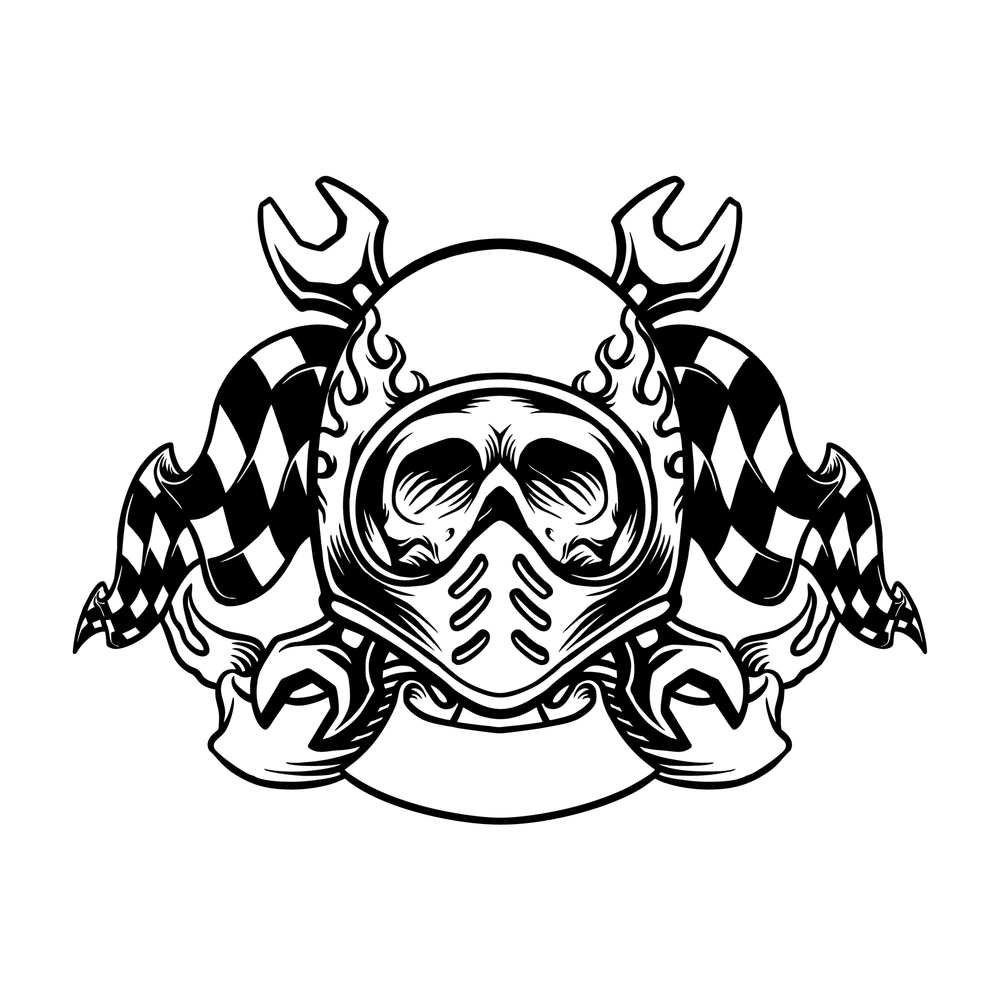 Helmet Skull Bikers Motorcycle Sport  Silhouette Vector illustrations for your work Logo, mascot merchandise t-shirt, stickers and Label designs, poster, greeting cards advertising business company or brands.