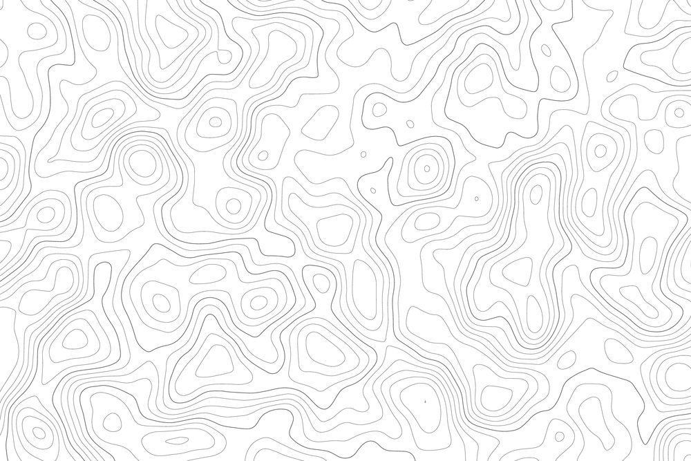 Topography map on white background. Contour line abstract terrain relief texture. Geographic wavy landscape. Vector illustration. Topography map on white background. Contour line abstract terrain relief texture. Geographic wavy landscape. Vector illustration.