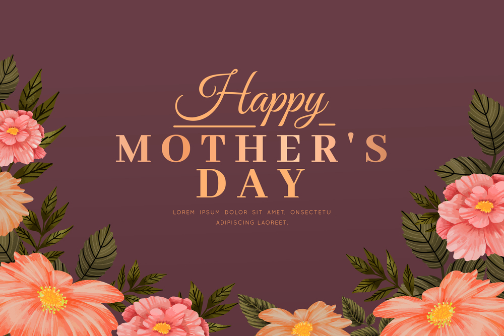 Mother&rsquo;s day wallpaper with flowers