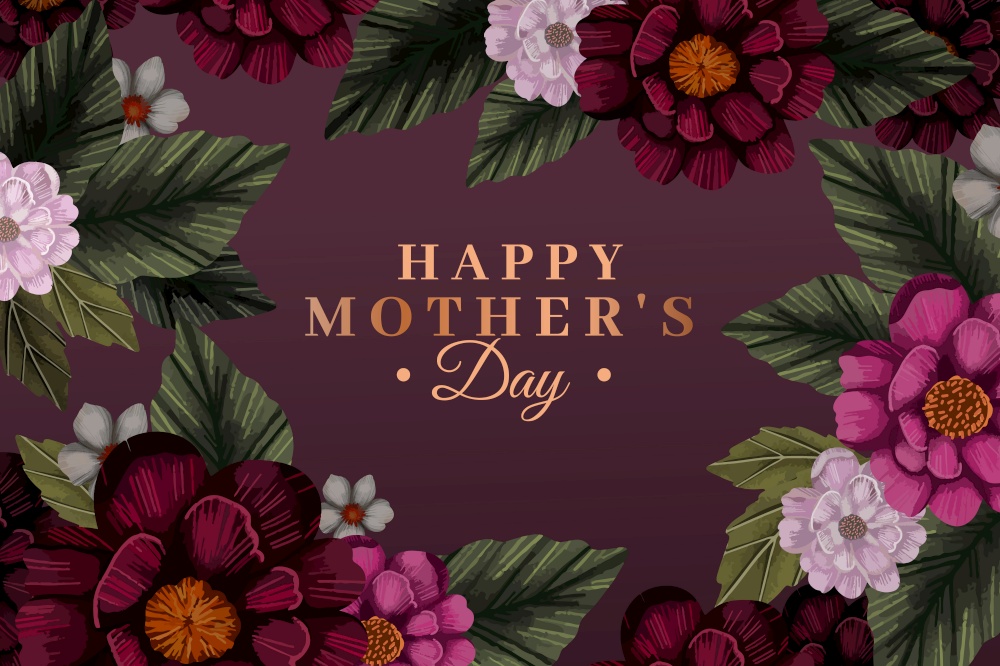 Mother&rsquo;s day wallpaper with flowers