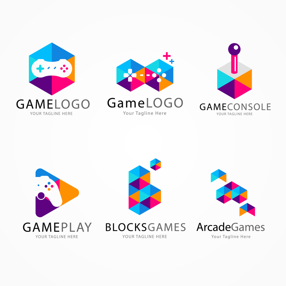gaming logo video game gamer theme logotype