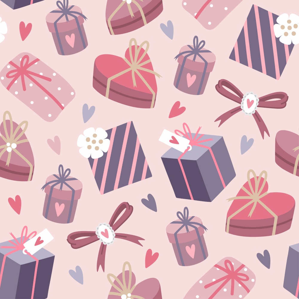 Presents romantic pattern