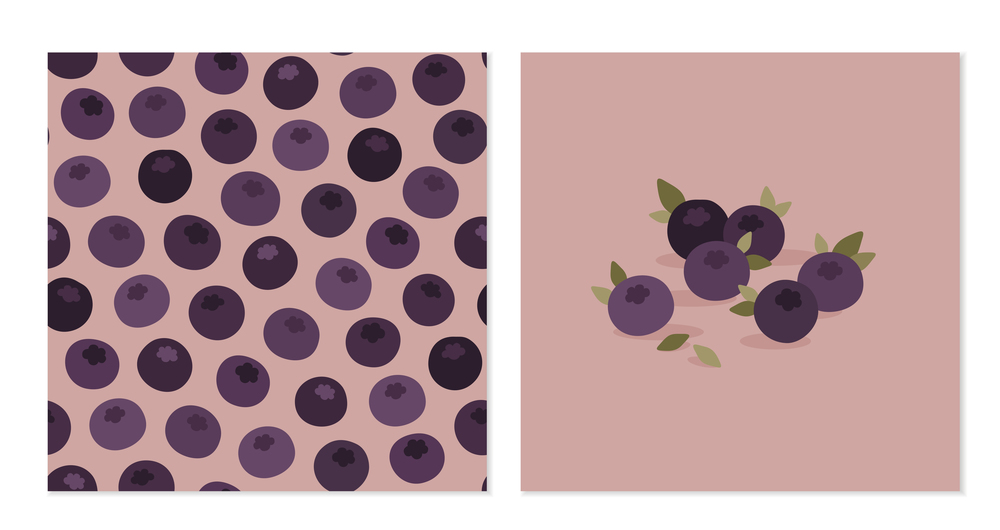 Blueberry cards