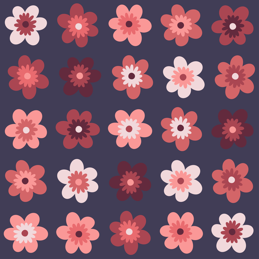 Flower bright pattern