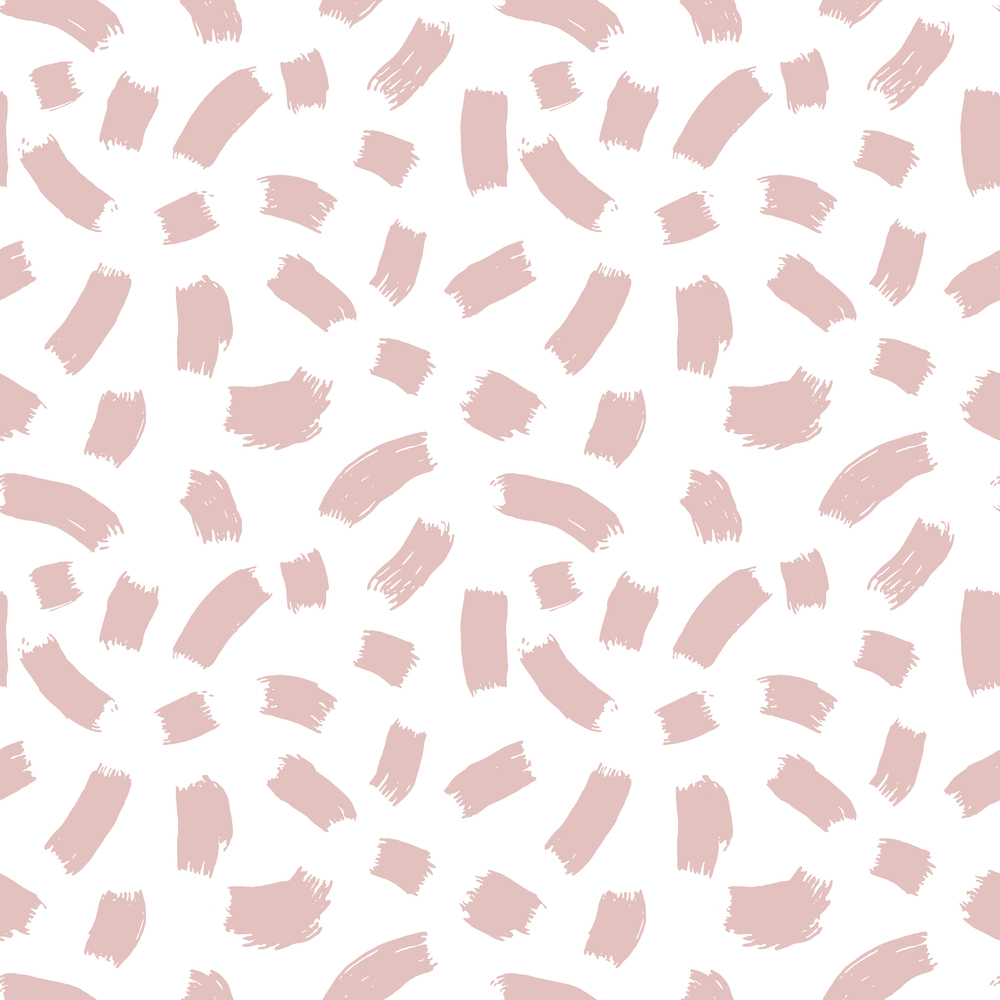 Simple seamless vector pattern with pink strokes on a white background. Seamless pattern for fabrics, wrapping paper, textures. Simple seamless vector pattern with pink strokes on a white background.