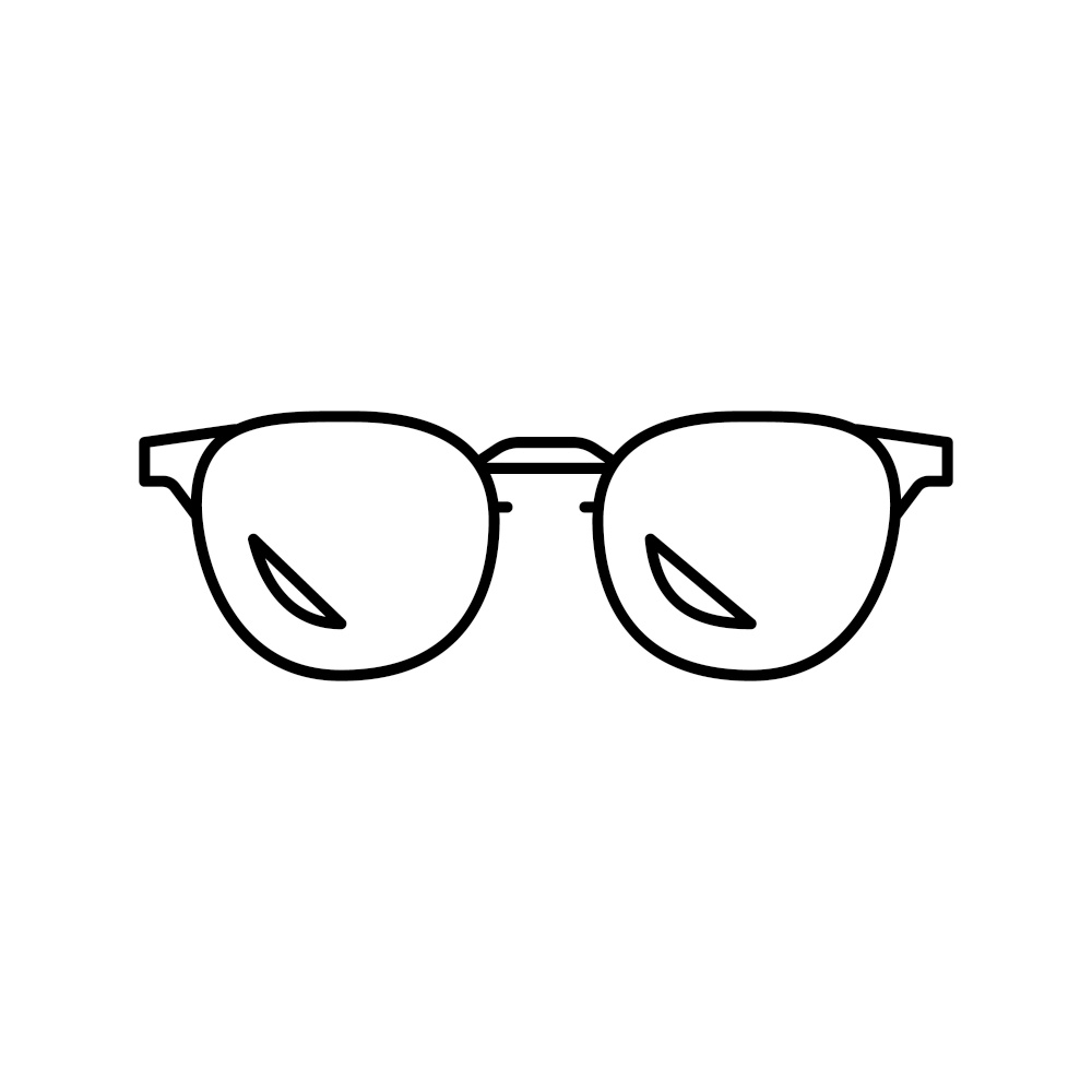 style glasses optical line icon vector. style glasses optical sign. isolated contour symbol black illustration. style glasses optical line icon vector illustration