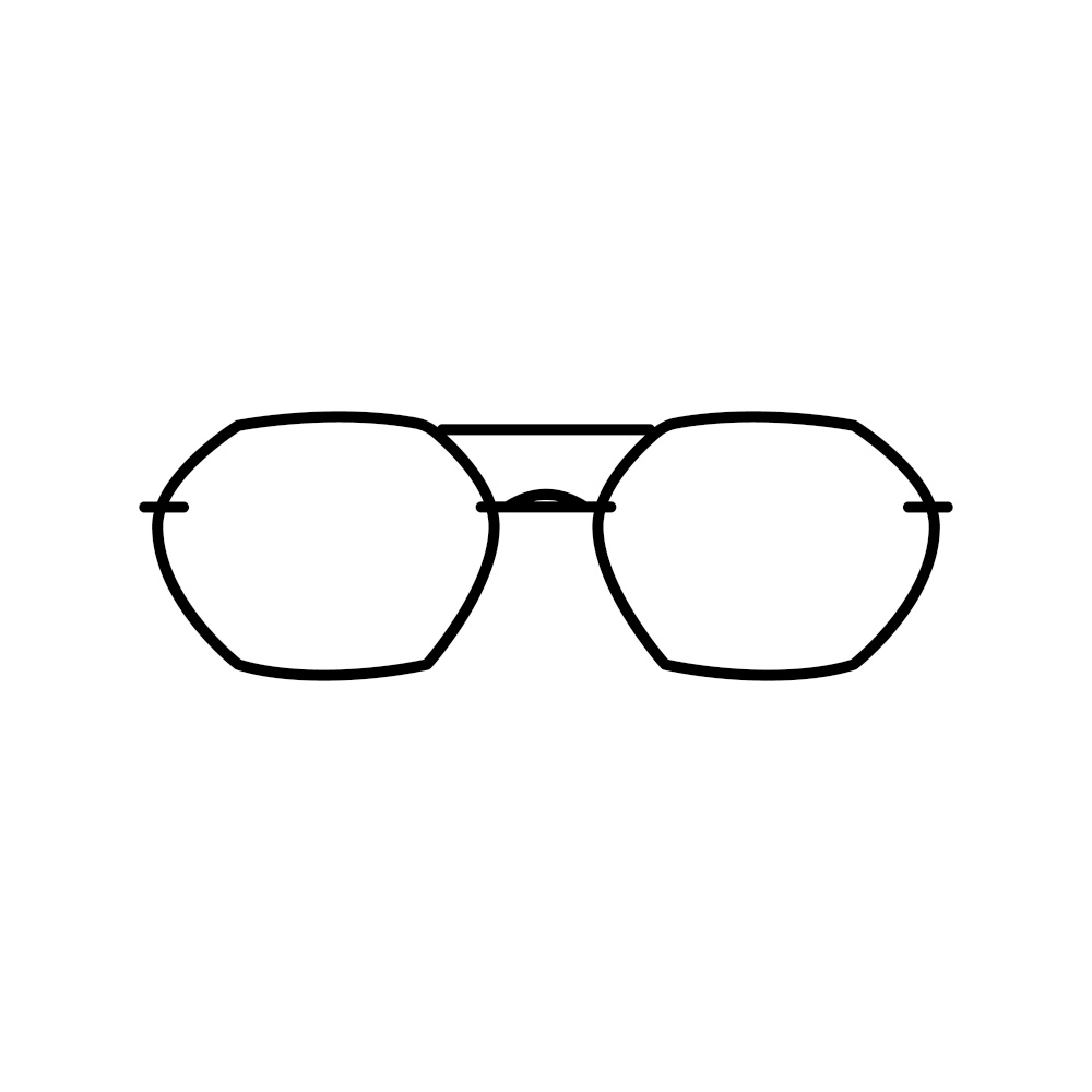 modern glasses optical line icon vector. modern glasses optical sign. isolated contour symbol black illustration. modern glasses optical line icon vector illustration