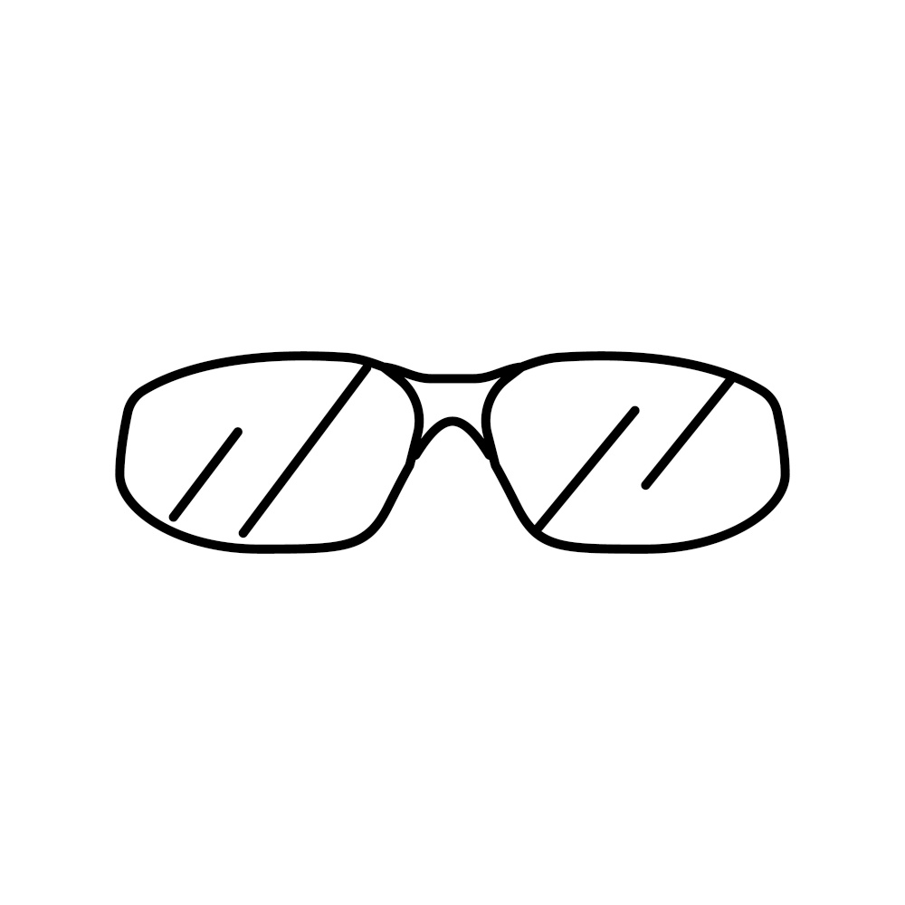 cool glasses optical line icon vector. cool glasses optical sign. isolated contour symbol black illustration. cool glasses optical line icon vector illustration