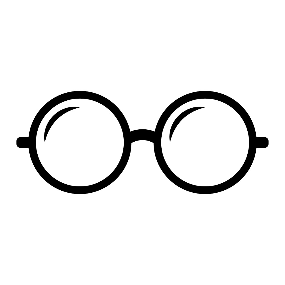 Glasses icon vector design template