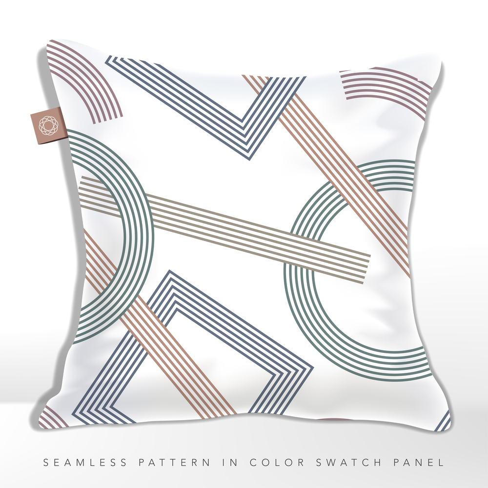 Vector Multi Colors Minimal Flat Geometric Stripes Seamless Pattern for Men Beauty Products or Textile Prints.