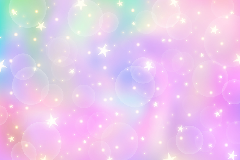 Pink unicorn background. Pastel gradient color sky with glitter. Magic galaxy space and stars. Vector abstract pattern. Pink unicorn background. Pastel gradient color sky with glitter. Magic galaxy space and stars. Vector abstract pattern.