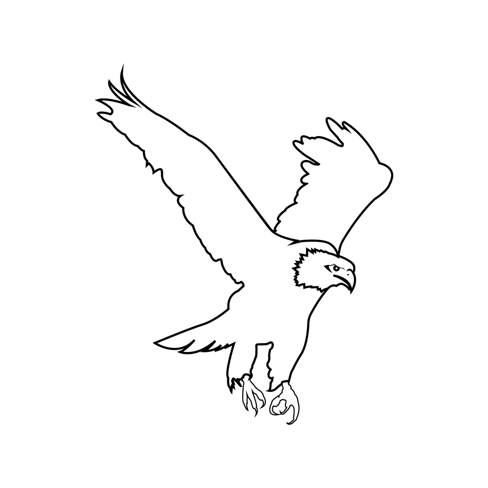 Eagle icon vector illustration template logo design
