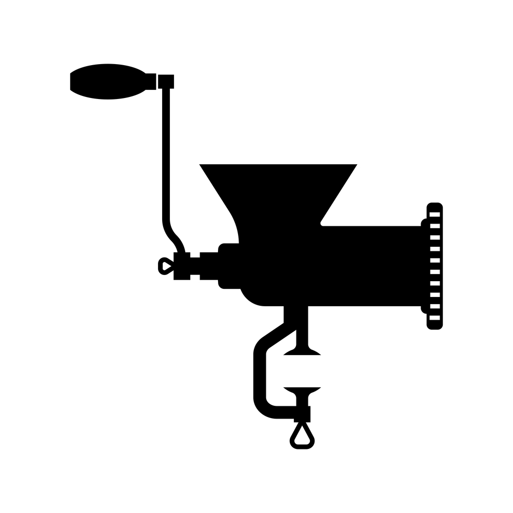 meat grinder vector icon illustration symbol design