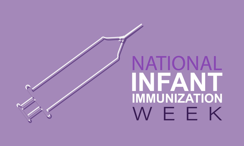 National infant immunization week Royalty Free Vector Image