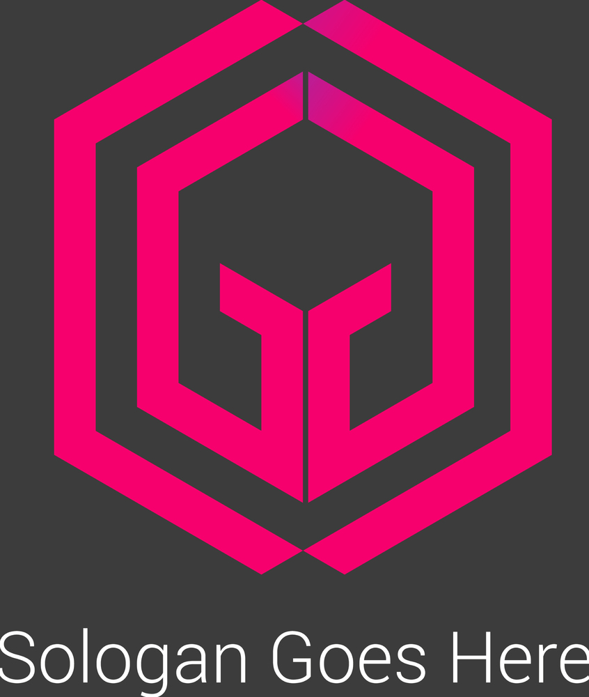 Gg logo design Royalty Free Vector Image