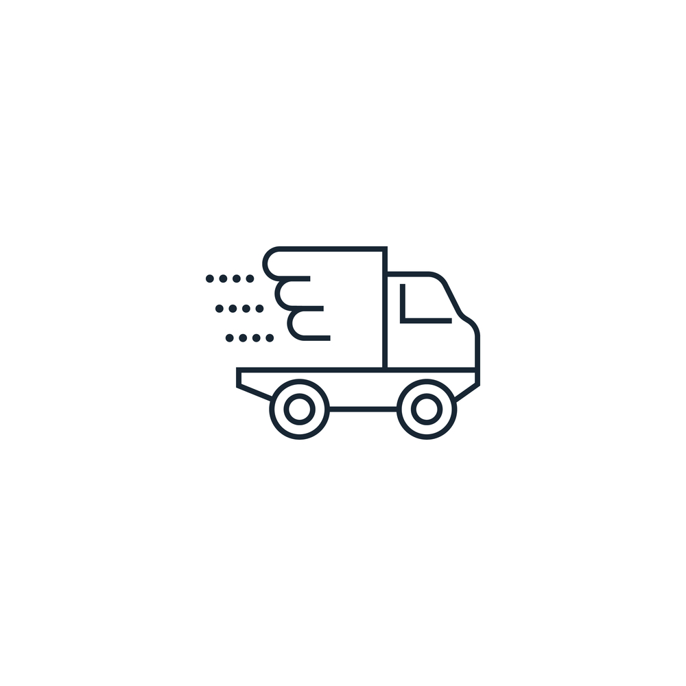 Delivery creative icon from icons Royalty Free Vector Image