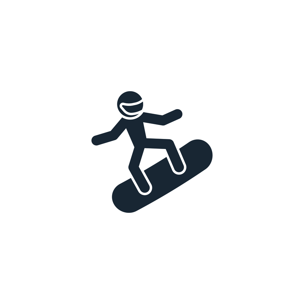 Snowboarding creative icon from sport icons Vector Image