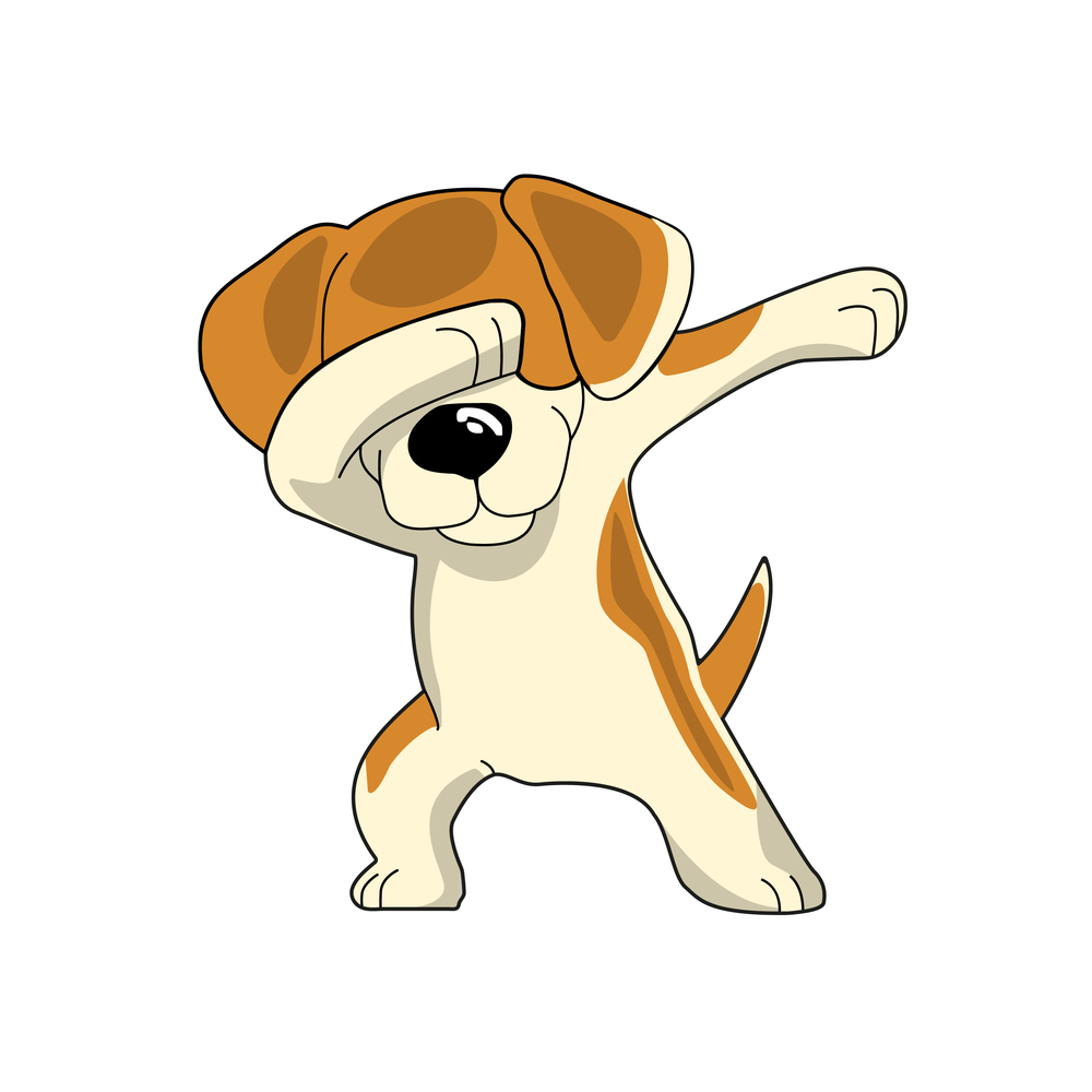 Cute funny dog download Royalty Free Vector Image