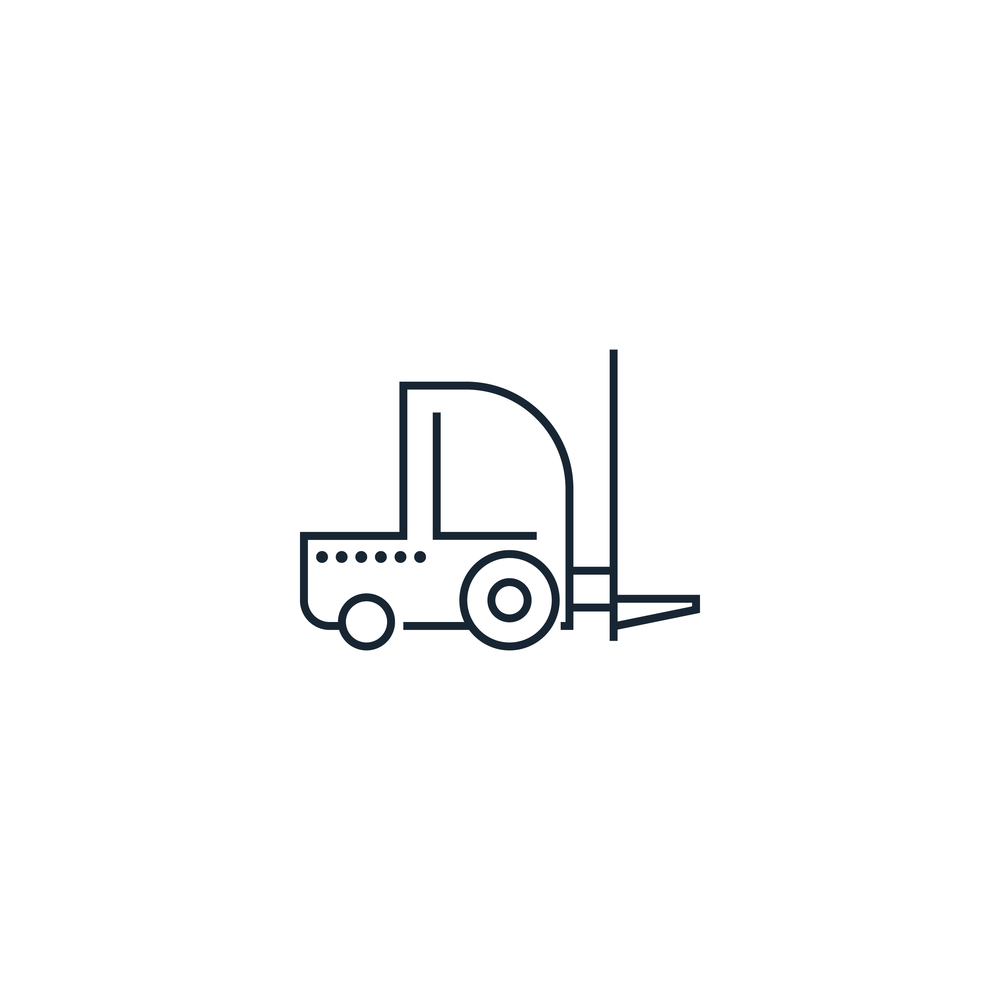Forklift creative icon from delivery icons Vector Image