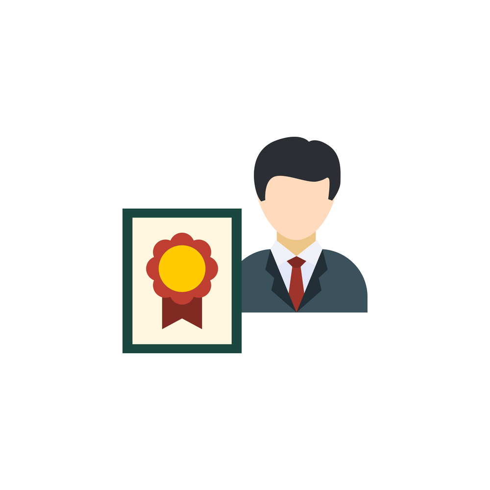 Area of specialization creative icon flat Vector Image