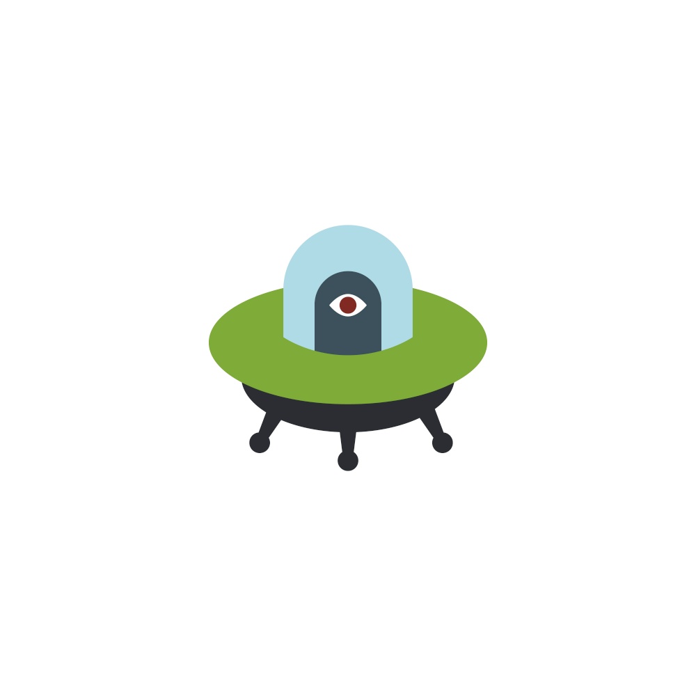 Ufo creative icon flat from space exploration Vector Image