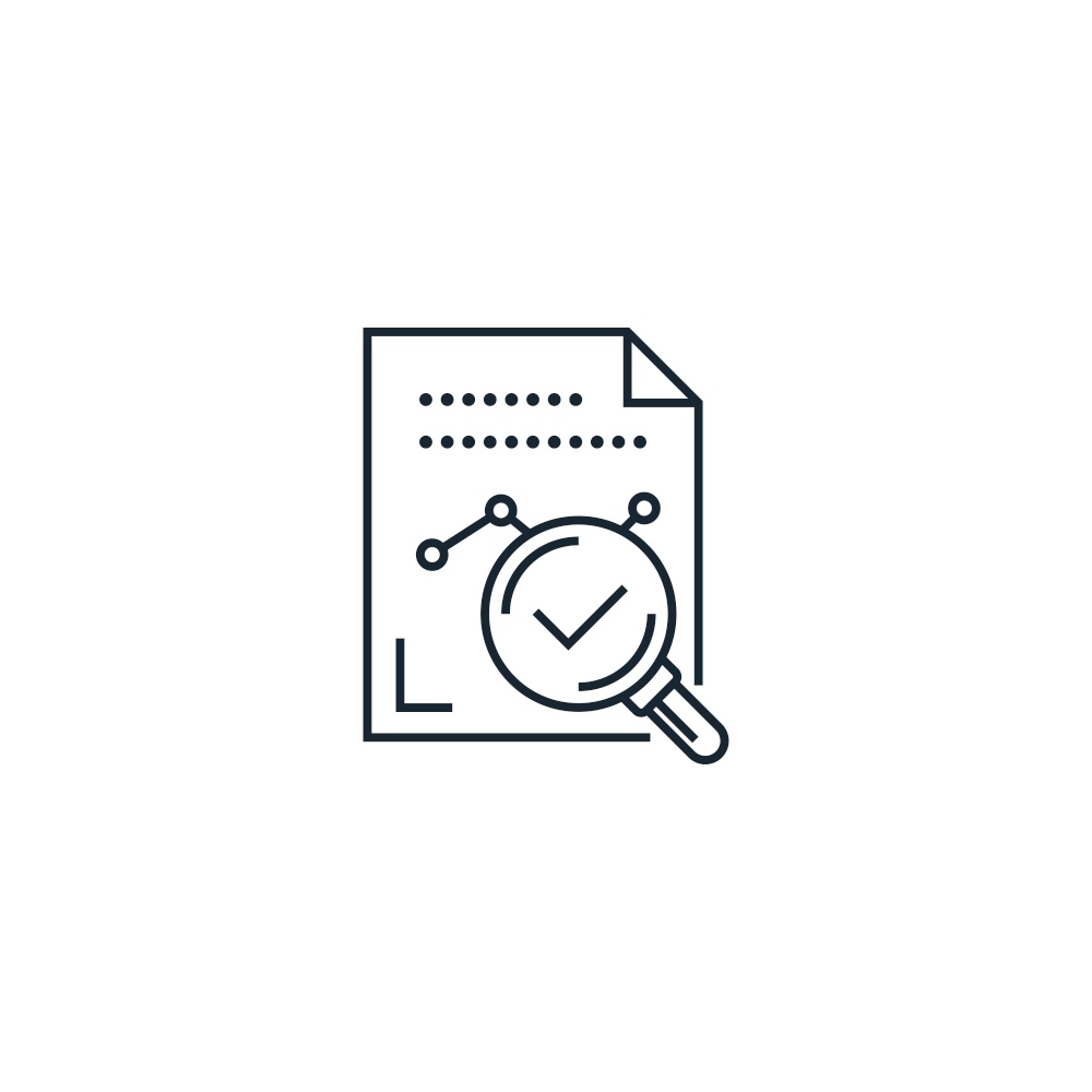 Result creative icon from analytics research Vector Image