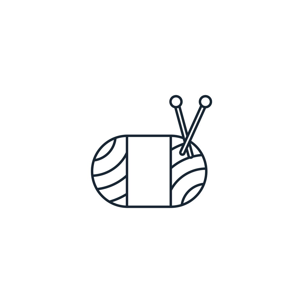 Knitting creative icon from handmade icons Vector Image
