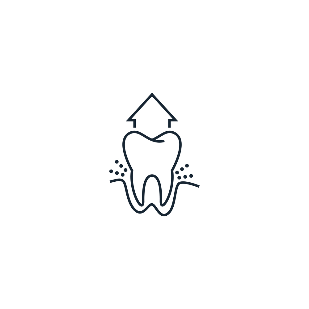 Extractions creative icon from dental icons Vector Image