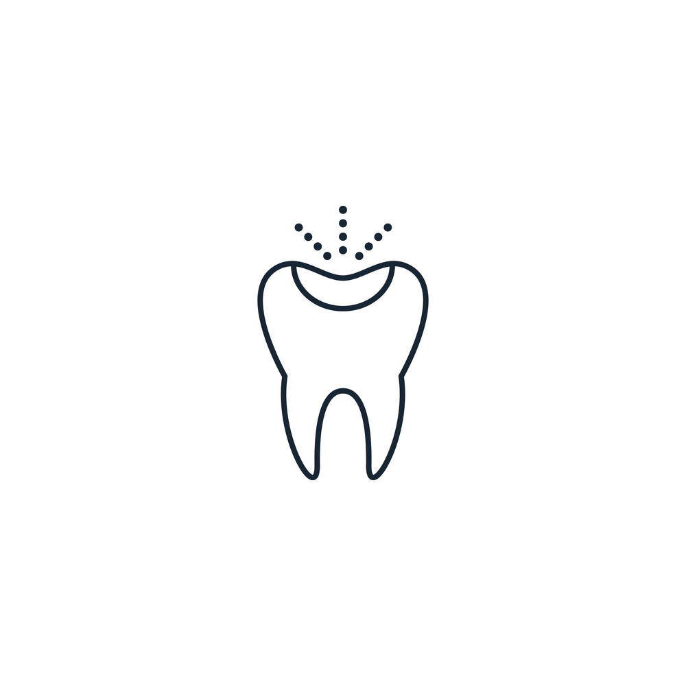 Tooth seal creative icon from dental icons Vector Image