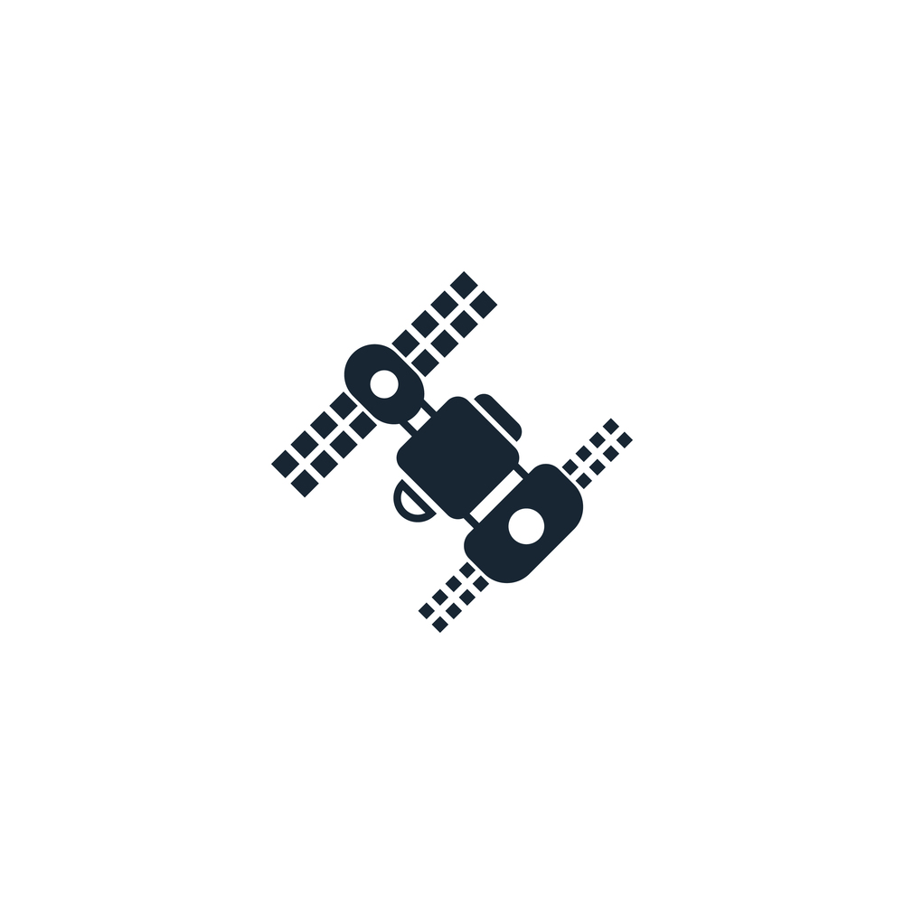Space station creative icon filled from Royalty Free Vector