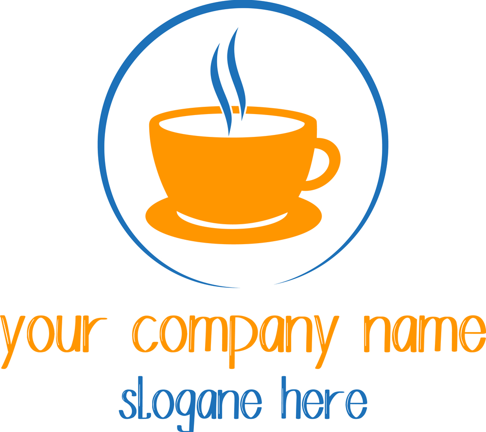 Coffee cup logo design with format Royalty Free Vector Image