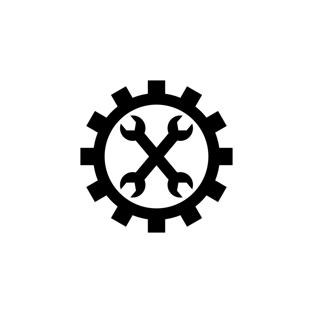 Mechanic circle icon design Royalty Free Vector Image