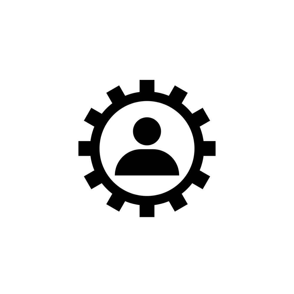 Service user icon design Royalty Free Vector Image