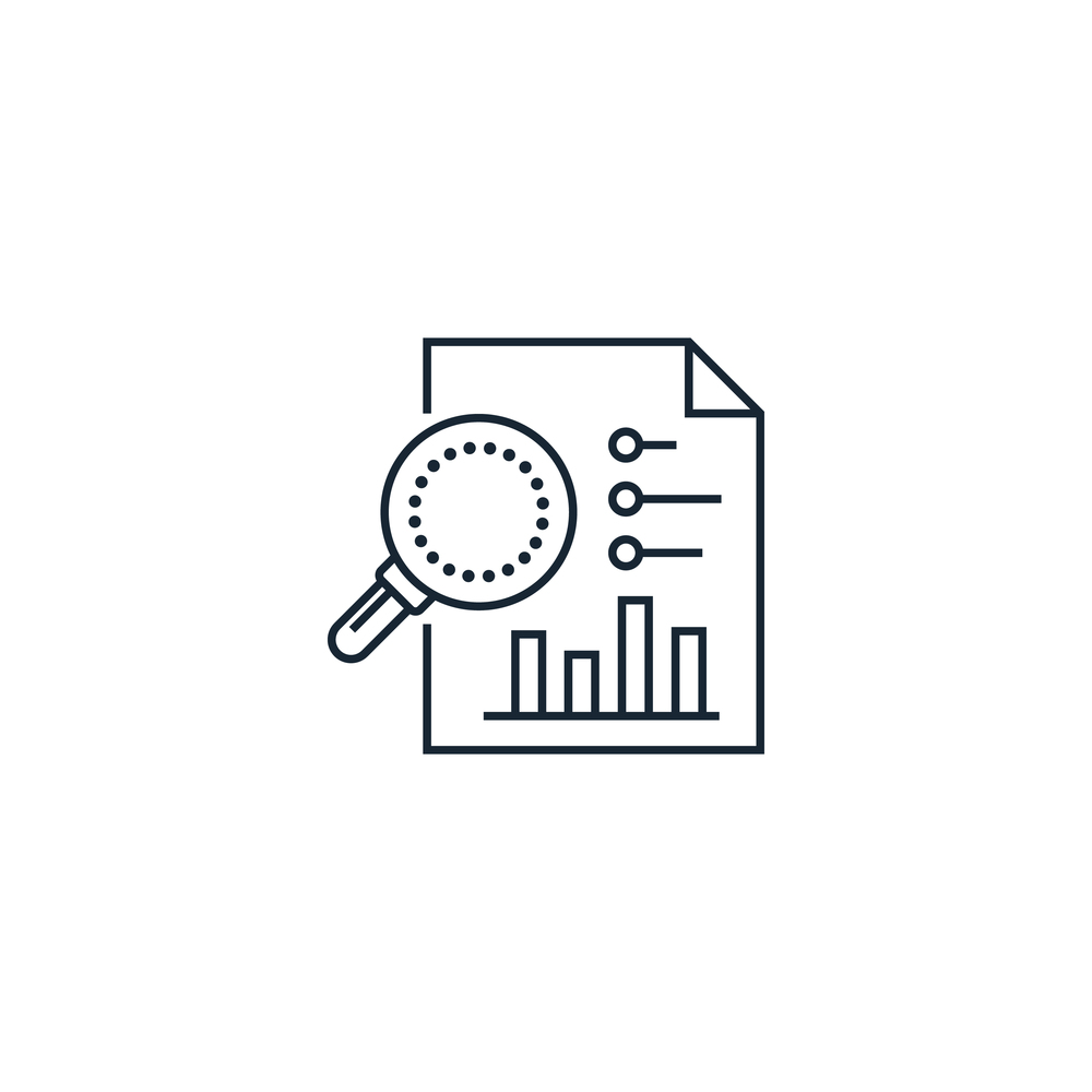 Scrutiny creative icon from analytics research Vector Image