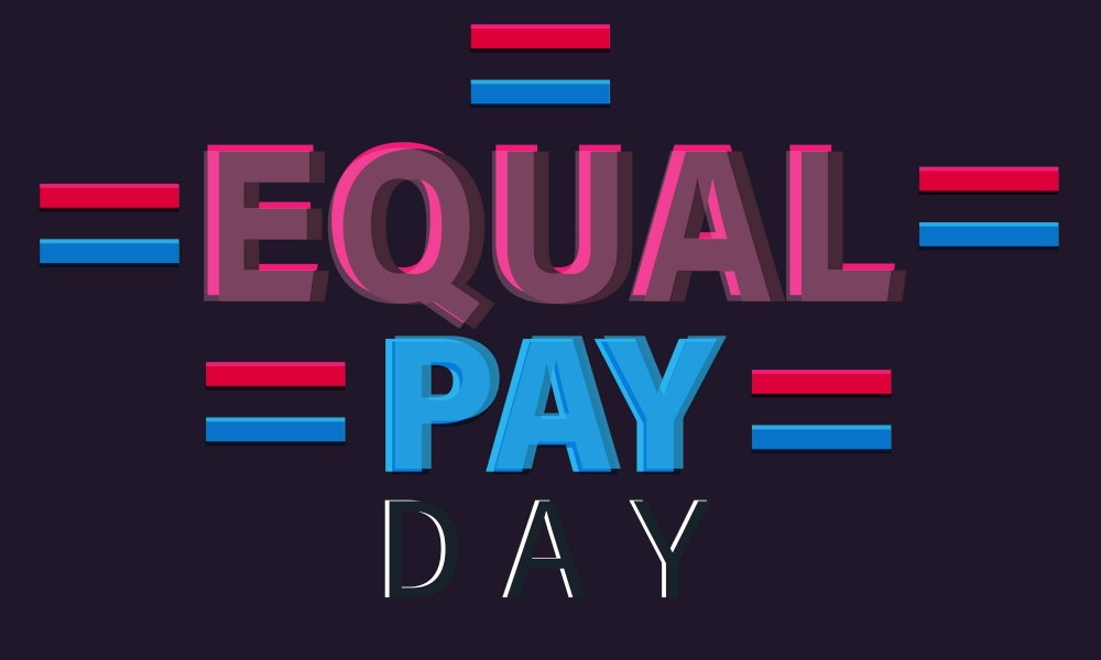 Equal pay day Royalty Free Vector Image