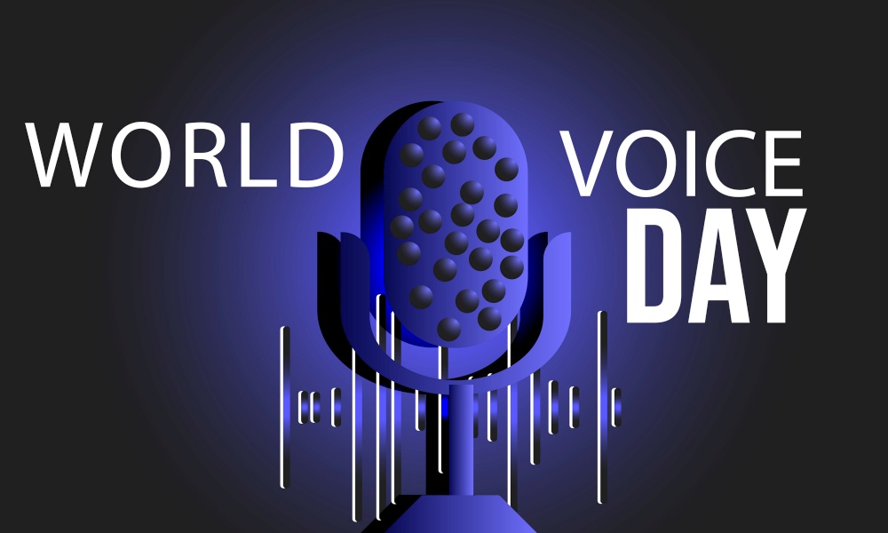 World voice day Royalty Free Vector Image